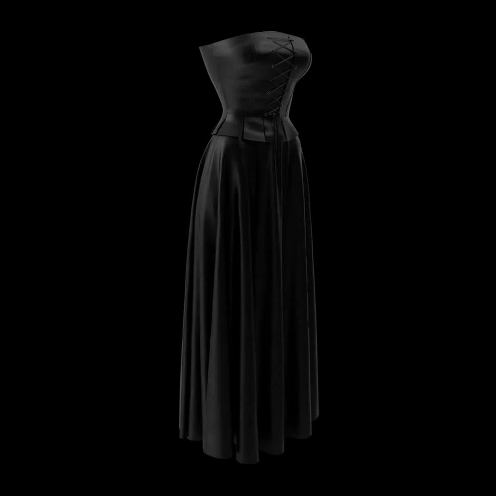 Corset With Black Skirt - 4