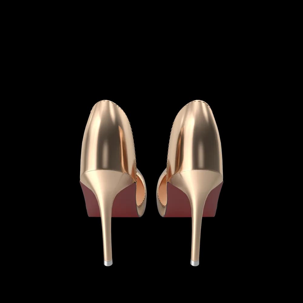 Golden Shoes Woman - 3