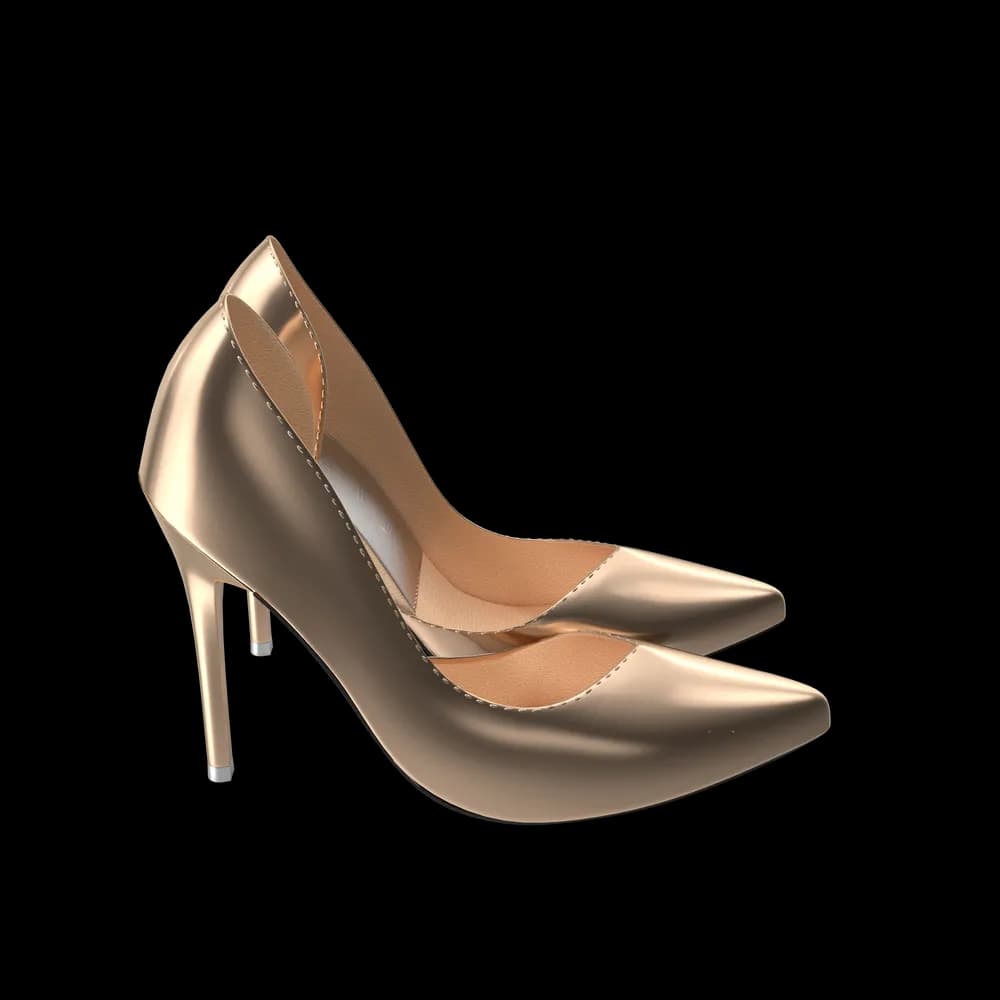 Golden Shoes Woman - 4